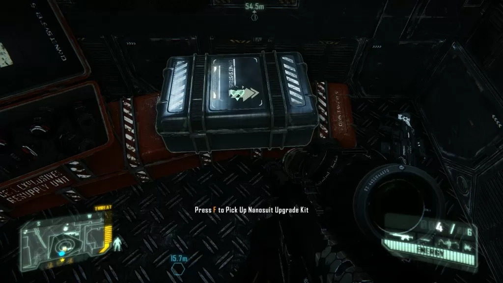 crysis 3 mission 3 nanosuit upgrade location