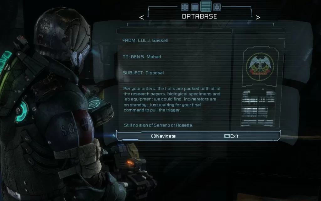 Dead Space 3 Log Location 8 Chapter 14 Image6