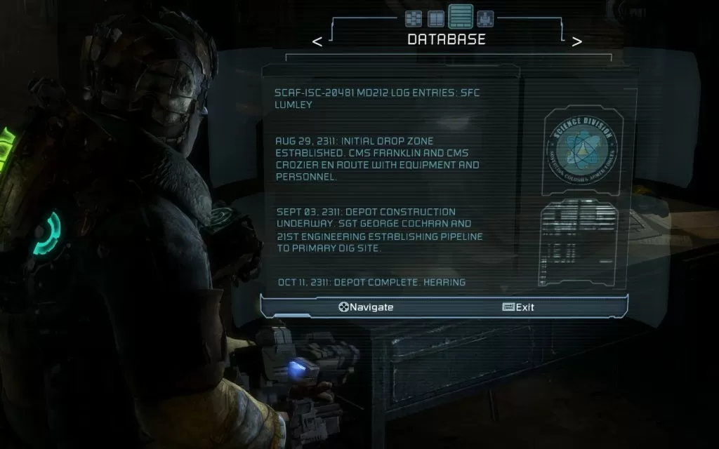 Dead Space 3 Log Location 5 Chapter 9 Image4