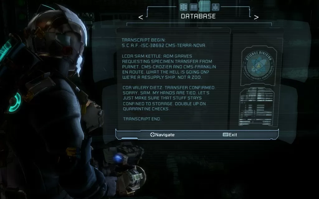 Dead Space 3 Log 2 Location Chapter 5 Image4