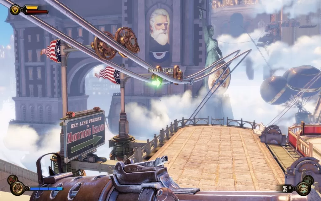 Bioshock Infinite Telescope Monument Island Gateway