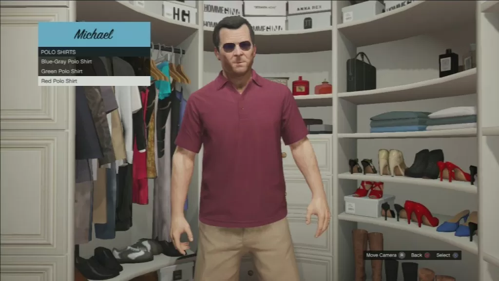 gta 5 Red Polo shirts