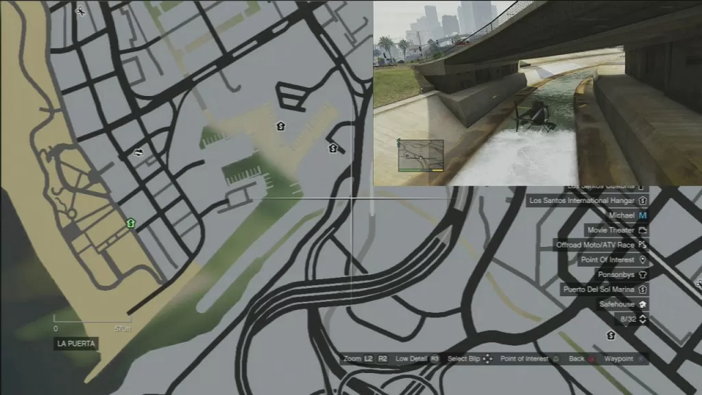 GTA 5 Under The Bridge Location 17