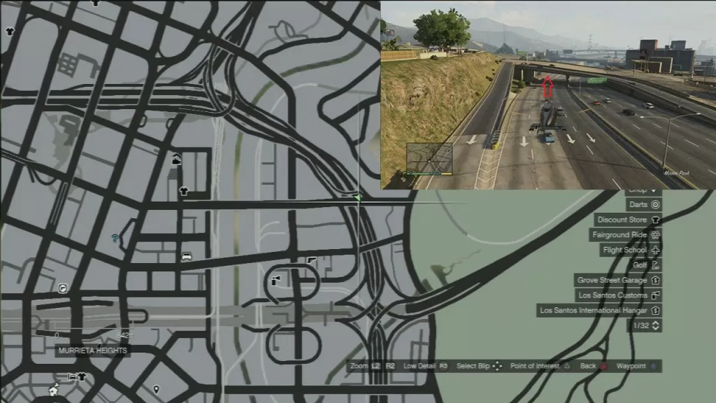 GTA 5 Under The Bridge Location 40