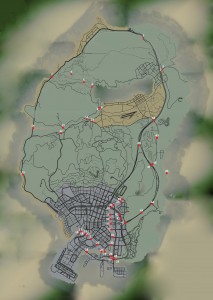 GTA 5 Under the bridge map locations