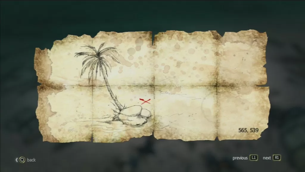 AC 4 Ile a Vache Treasure Map