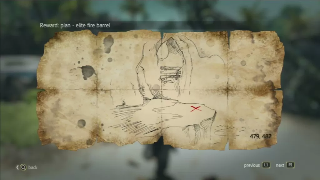 AC 4 Santanillas Treasure Map