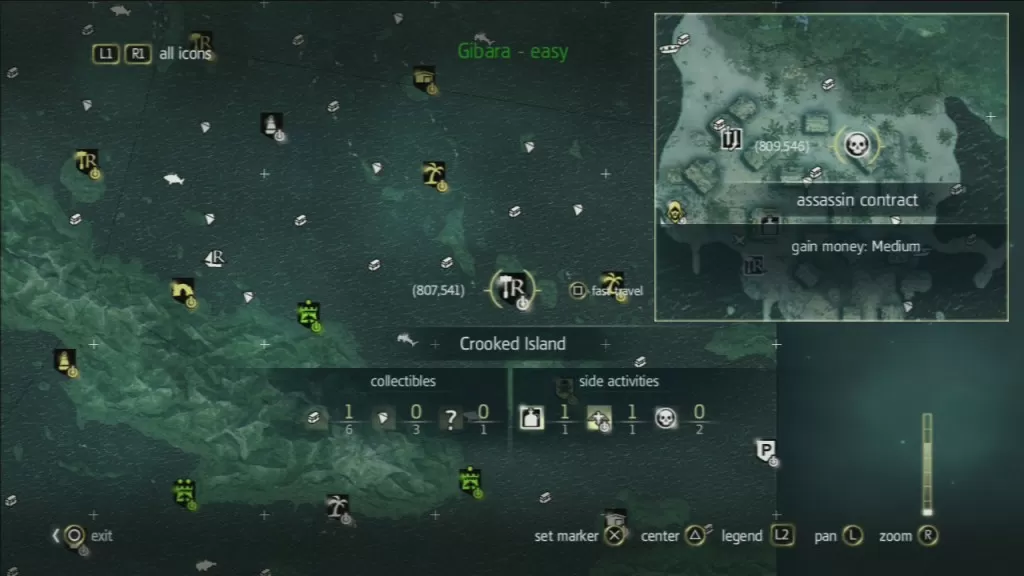 Crooked Island Assassins Contract Locations