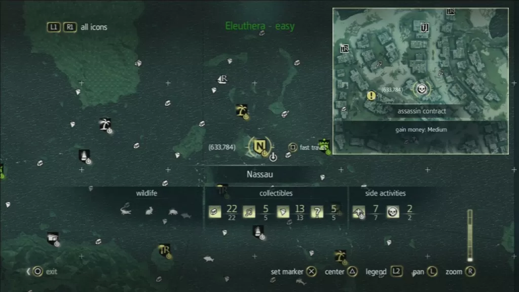 Nassau Assassins Contract Locations