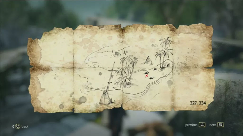 Pinos Isle Treasure Map