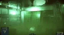 water exit is right