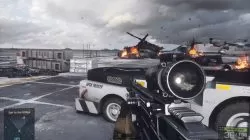 image of burning helicopter.
