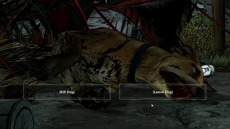 Kill Dog or Leave Dog The Walking Dead Game