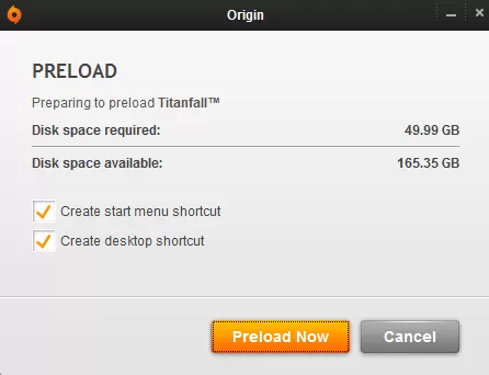 Titanfall preload started