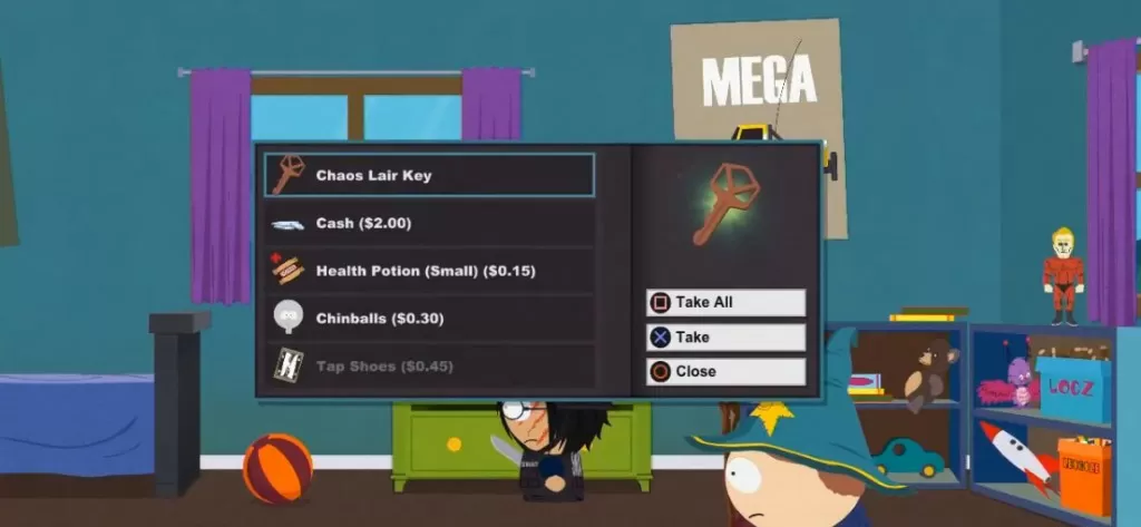 chaos lair key south park