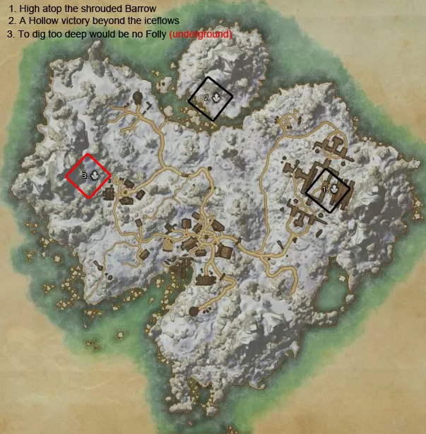 ESO Bleakrock Isle Skyshards Location Map