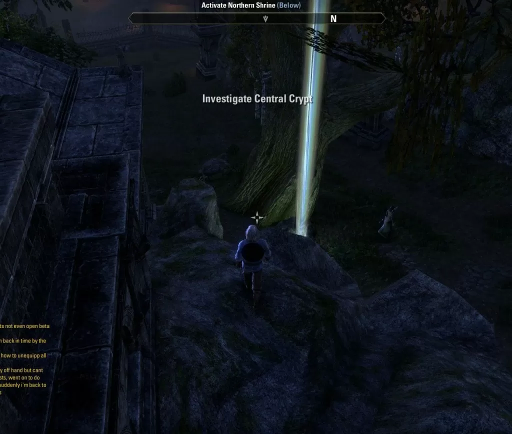 eso skyshard Outside a house for the dead