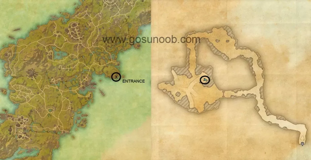Within a mine of blood and thorns map