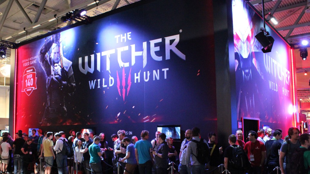 witcher 3 gamescom 2014 booth waiting lines