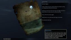 Shadow of Mordor Artifact Tattered Note