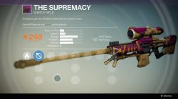 Supremacy Sniper rifle