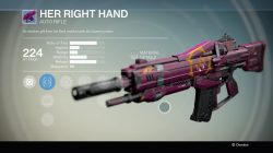 Her Right Hand Auto rifle