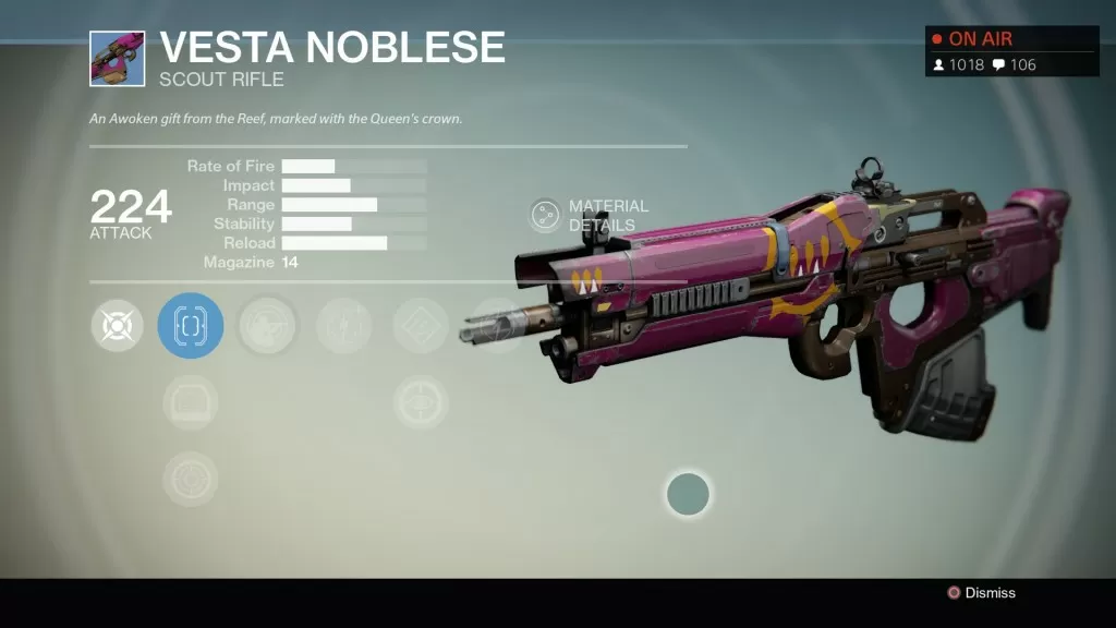 Vesta Noblese, Scout Rifle