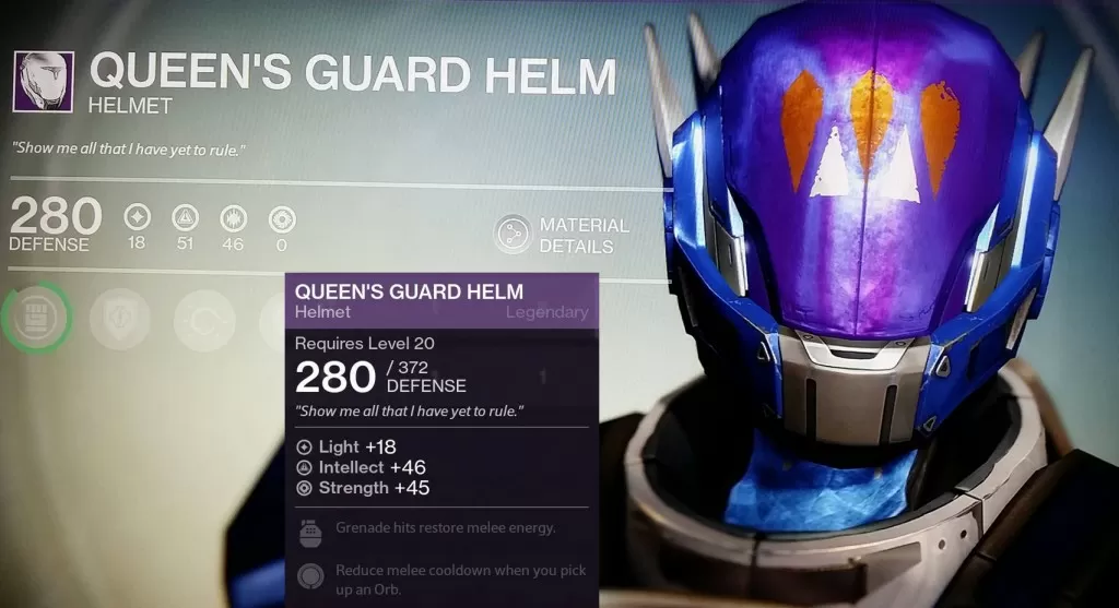 Queen's guard helm