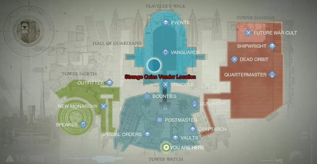 strange coin vendor xur location