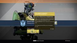 tolands legacy exotic weapon bounty
