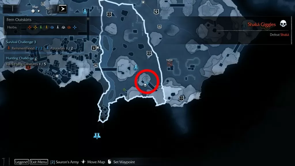 Shadow of Mordor Artifact Fern Outkskirts Scrimshaw Mumak Tusk