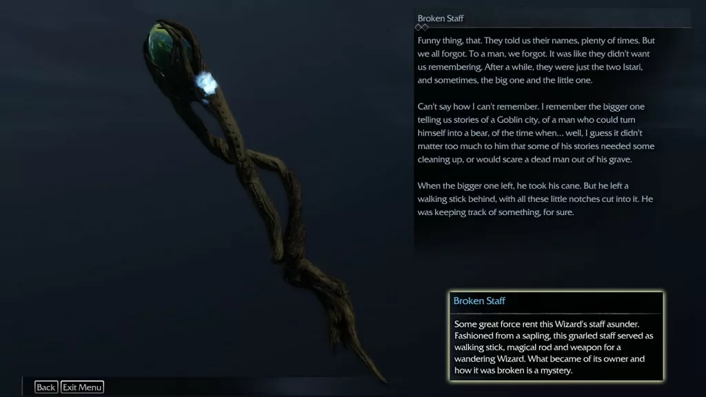 Shadow of Mordor Artifact Fort Morn Stronghold Broken Staff