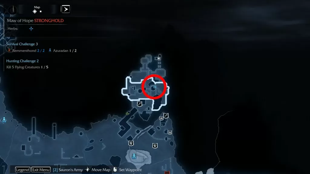 Shadow of Mordor Artifact Maw of Hope Stronghold Heralds Scroll 2