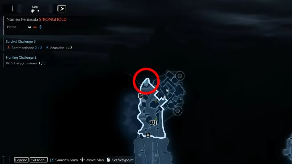 Shadow of Mordor Artifact Nurnen Peninsula Stronghold Orcish Dagger