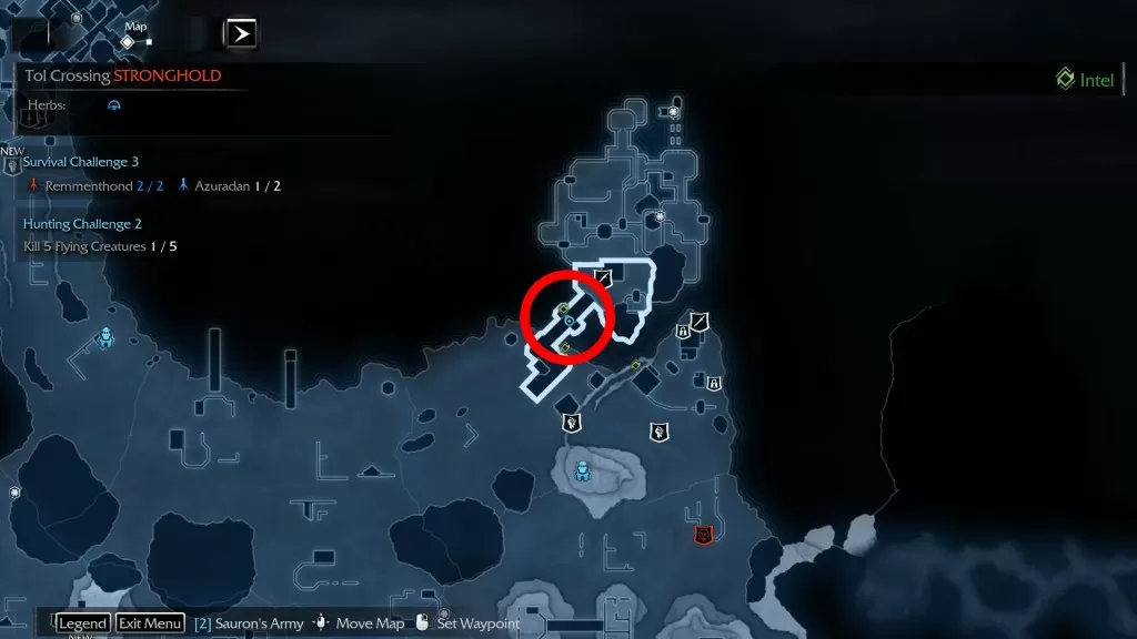 Shadow of Mordor Artifact Tol Crossing Stronghold Lockbox Key