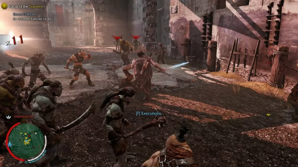 Shadow of Mordor Sword Legend Cutting the Lines
