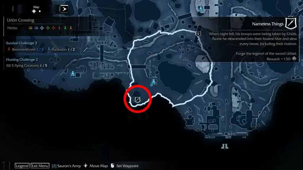 Shadow of Mordor Sword Legend Nameless Things