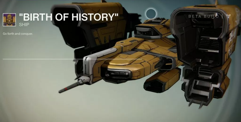 Iron Banner Ship Birth of History