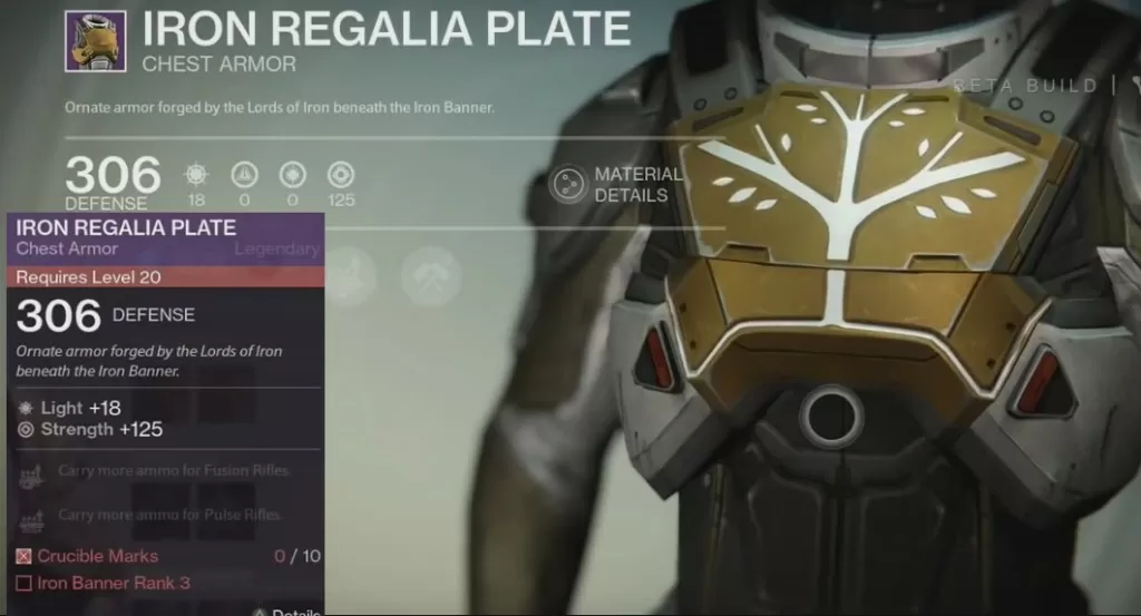 titan iron regalia plate