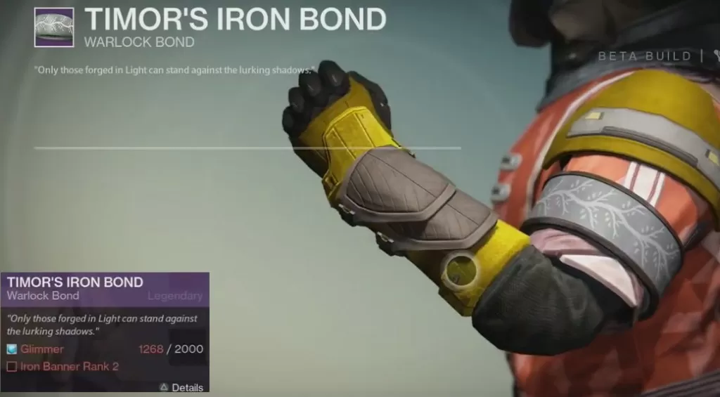 warlock timor iron bomd