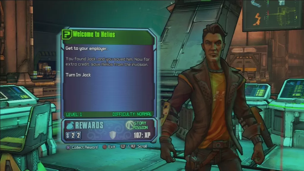 borderlands the pre sequel welcome to helios reward