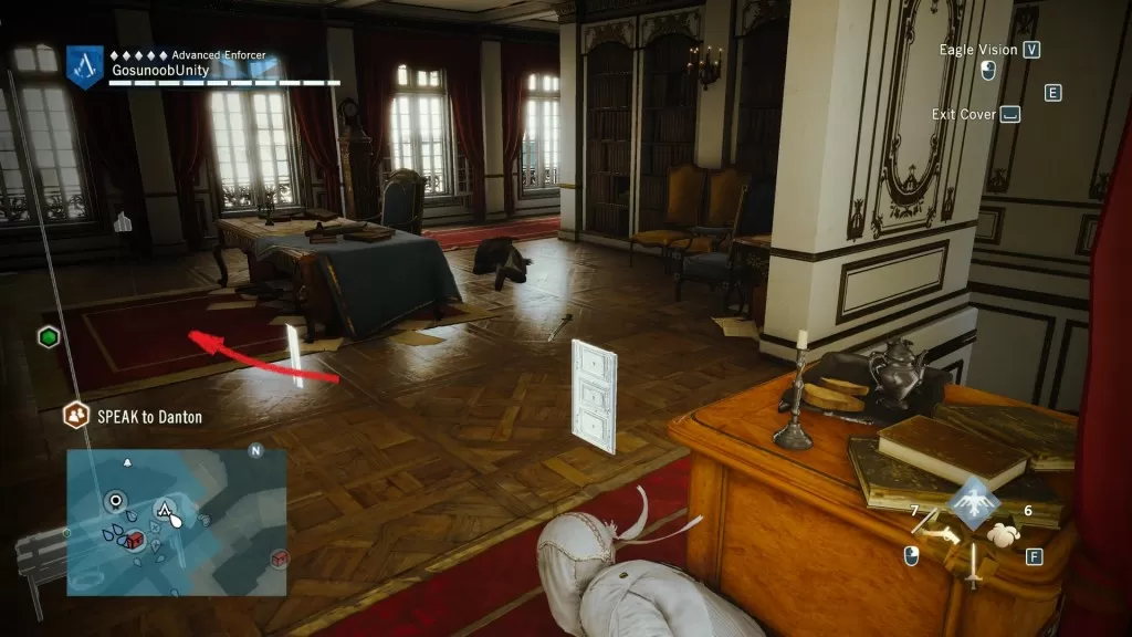 AC Unity Danton's Sacrifice Third Sync Point Location