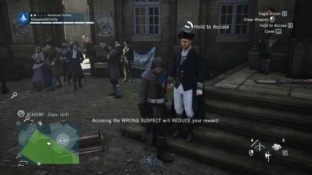 AC Unity Killed by Science Murder Mystery Accuse the Murderer