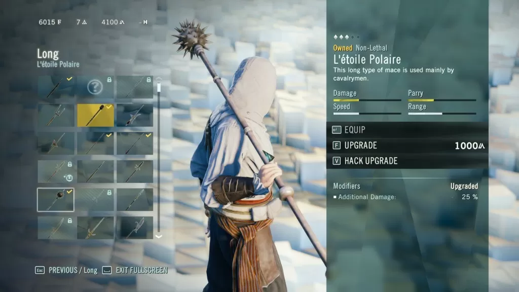 AC Unity L'Etoile Polaire Long Weapon