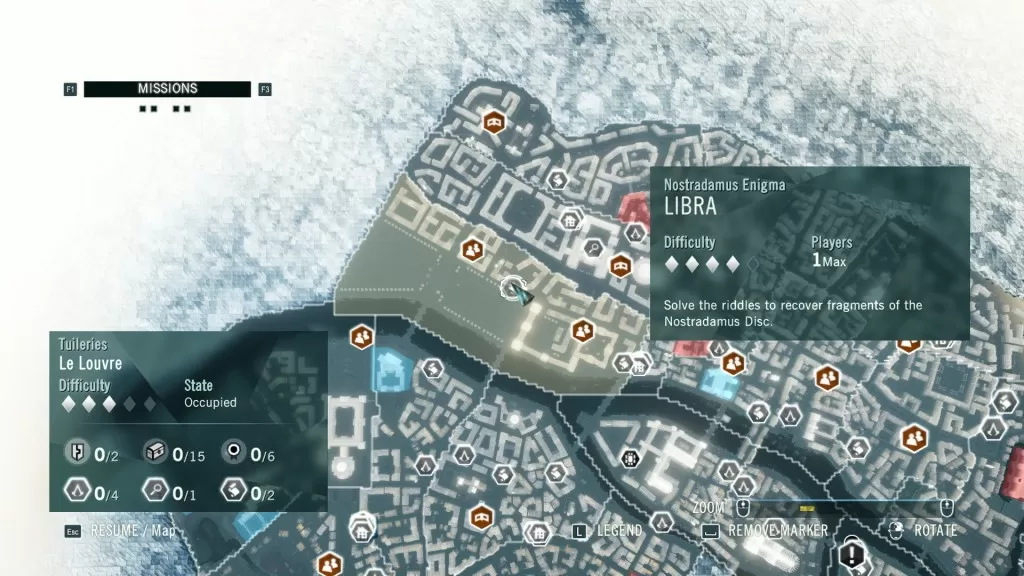 AC Unity Libra Nostradamus Enigma