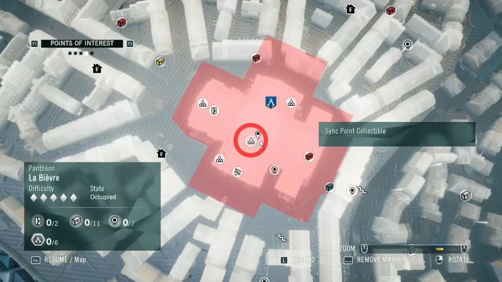 AC Unity Moving Mirabeau Second Sync Point Location