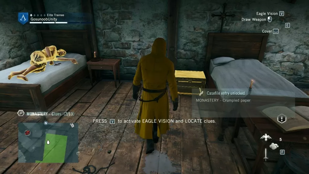 AC Unity Murder Foretold Clue Location