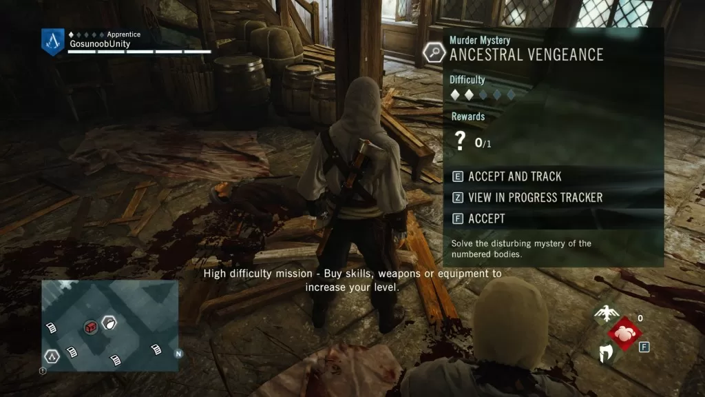 AC Unity Murder Mystery Ancestral Vengeance