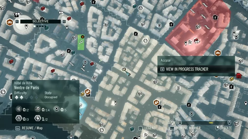 AC Unity Murder Mystery Bones of Contention Accuse the murderrer