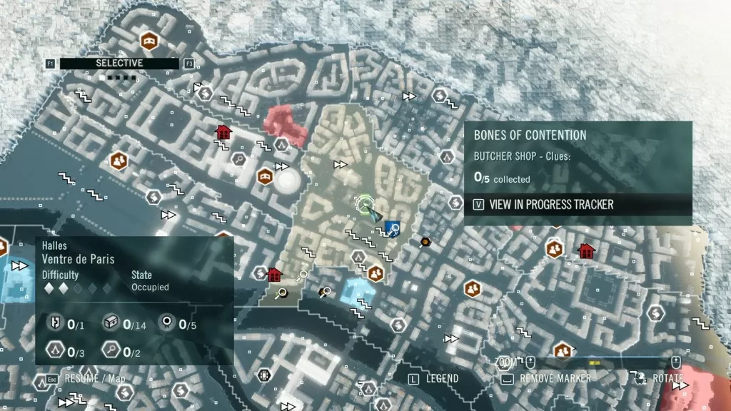 AC Unity Murder Mystery Bones of Contention Butcher Shop